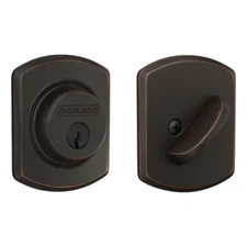 Schlage Single Cylinder Deadbolt with Greenwich Trim B60N GRW