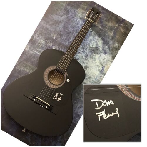 GFA Black Cowboys Folk Star * DOM FLEMONS * Signed Acoustic Guitar D1 COA - Foto 1 di 6
