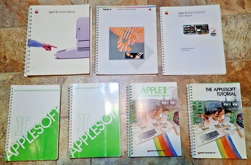 RARE VINTAGE 1970's 80's APPLE MANUALS BOOKS RESOURCES GUIDES LOT