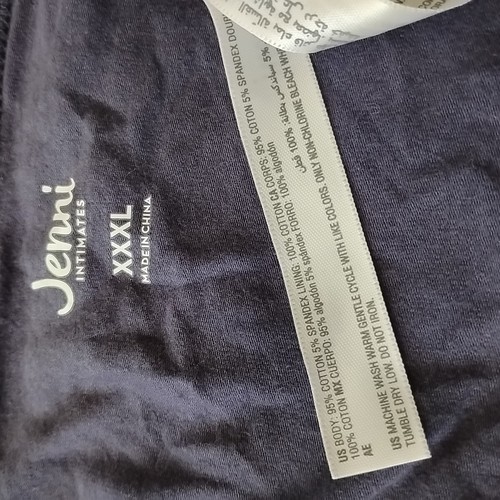 NUEVO CON ETIQUETAS JENNI Calzoncillo Azul Sólido Algodón Spandex TALLA 3XL - Imagen 5 de 9