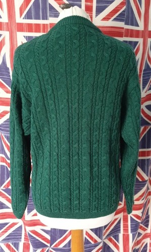Vintage Ladies Country Casuals Green 50% Wool 50% Acrylic Cardigan Size Small - Picture 12 of 14