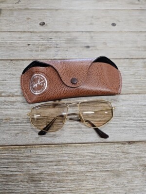 Vintage Pilot Ray-bans Hexagonal Rose Tinted Sunglasses Z0664 Read