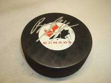 Brian Engblom Signed Team Canada Hockey Puck Autographed 1B