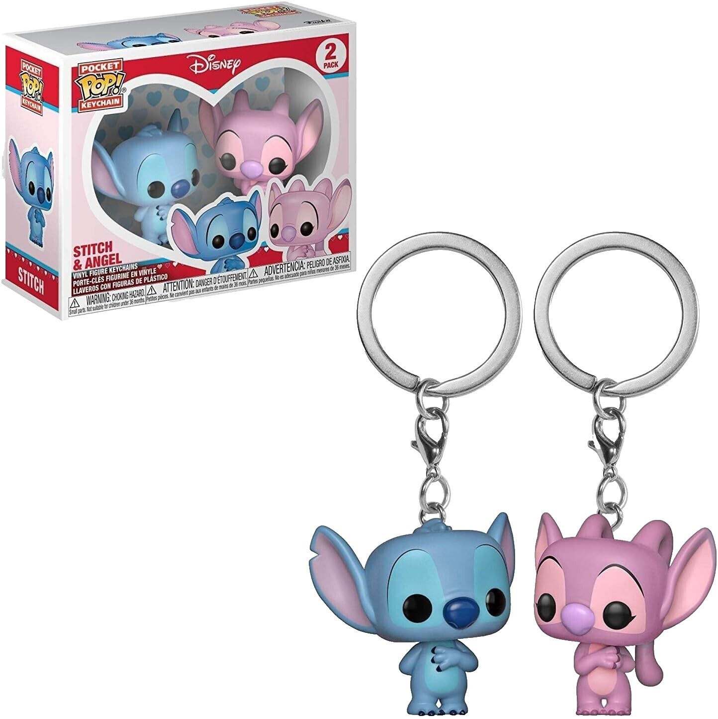 Stitch and Angel Keychain | eBay