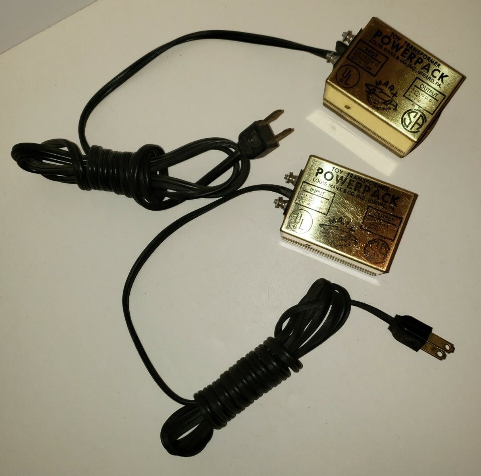 Pair of MARX Slot Car dichromate transformer PowerPacks NOS? eBay