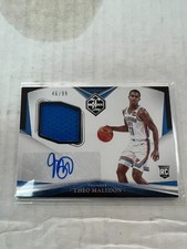 Theo Maledon 2020-21 Panini Chronicles Limited Rookie Jersey Auto #LR-THM NrMt
