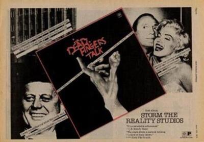 Dead Fingers Talk Reality Studios UK LP advert 1978