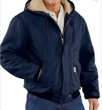 CARHARTT MEN'S 3x HEAVYWEIGHT ACTIVE FR JACKET WITH HOOD NAVY
