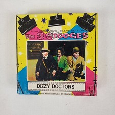 Vintage The 3 Stooges Comedy "Dizzy Doctors" Silent Film 8mm Home Movie w/ Box