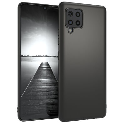 Für Samsung Galaxy A42 5G Schutzhülle TPU Backcover Tasche Etui Matt Schwarz