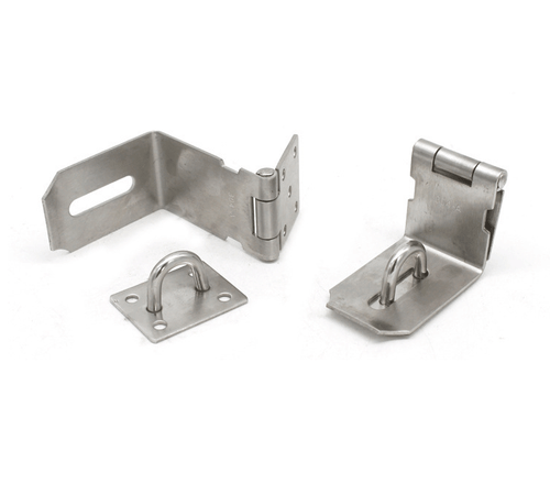 90 Degree Right Angle Lock Door Padlock Plate Gate Security 304 Stainless Steel - Picture 1 of 5