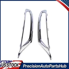 For 2015-2022 Chrysler 300 Chrome Fog Light Lamp Cover Trim Bezels Front 2 Pcs