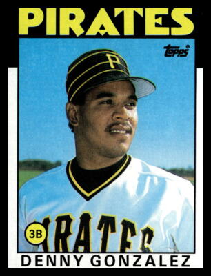 1986 Topps #746 Denny Gonzalez Pittsburgh Pirates Baseball Card | eBay