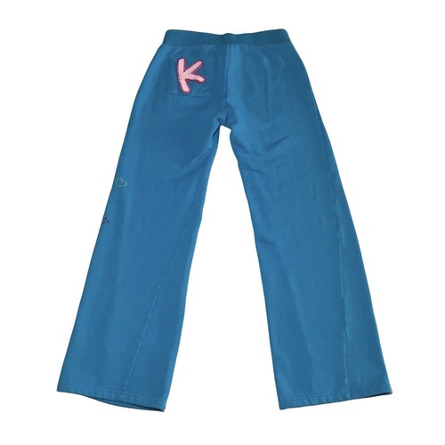 Sanrio Keroppi Flare Wide Leg Fleece Lounge Pants Youth Girls Medium Y2K 2000s - Picture 2 of 8