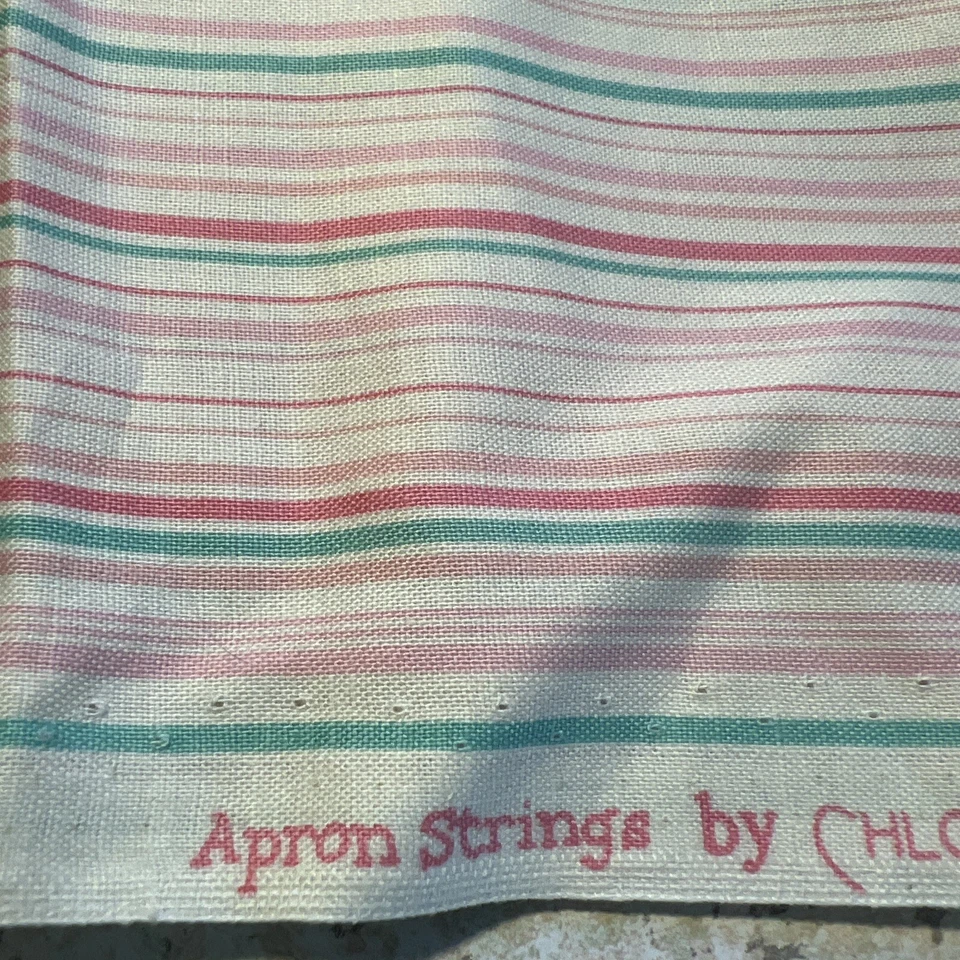 Apron Strings by Chloe's Closet for Moda Pastel Striped Cotton Remnant 1/3 Yard - Image 4 of 4