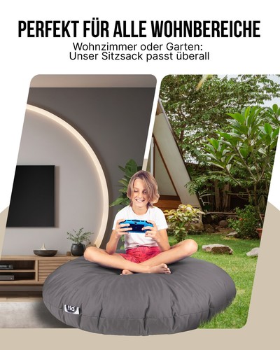 Patchhome 2 Varianten in 1 Sitzsack Sitzkissen Beanbag Gamer Kissen Tobekissen - Bild 12 von 199