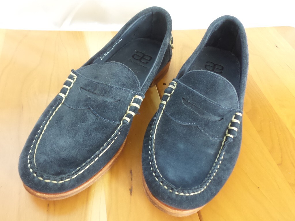ALLEN EDMONDS Sea Island 69133 Navy Blue Suede Loafers US 13 D Allen Edmonds Sea Island Slip-on Loafer #69133 Navy Made in  main image 3