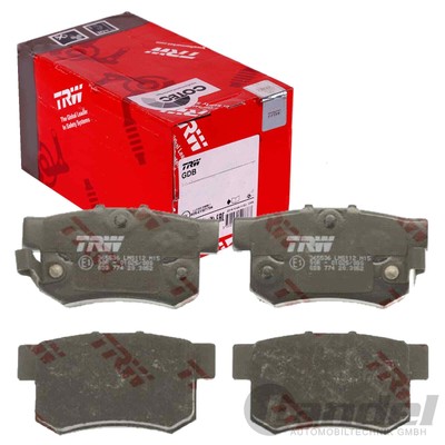 TRW BREMSBELÄGE HINTERACHSE für HONDA ACCORD CIVIC LEGEND PRELUDE ROVER 600