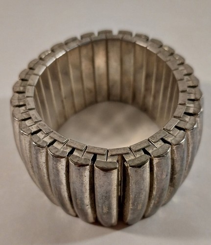 Giora' Agrippina Vtg Bracelet Silver Cuff Bronze Rhodium Italy Giovanna Raspini - Picture 5 of 9