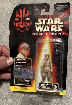Star Wars 1999 Hasbro Episode 1 TPM Anakin Skywalker MOC C 8.0
