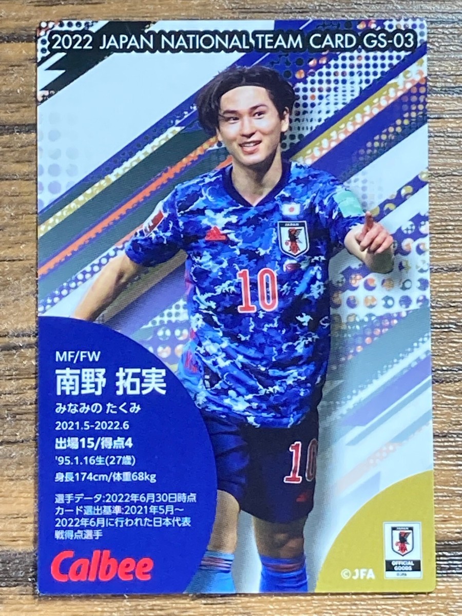 Takumi Minamino Card Japan Samurai Blue Soccer 2022 Qatar World