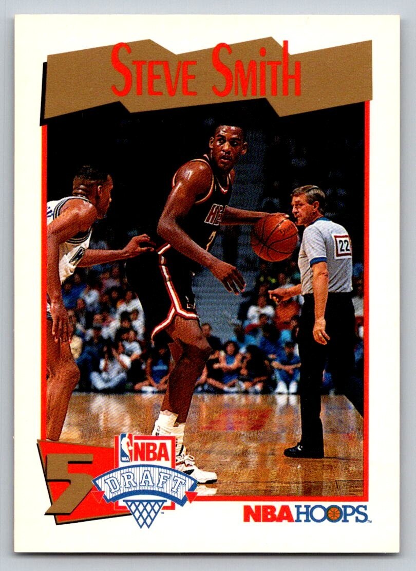 1991-92 NBA Hoops - Steve Smith #550 (RC)