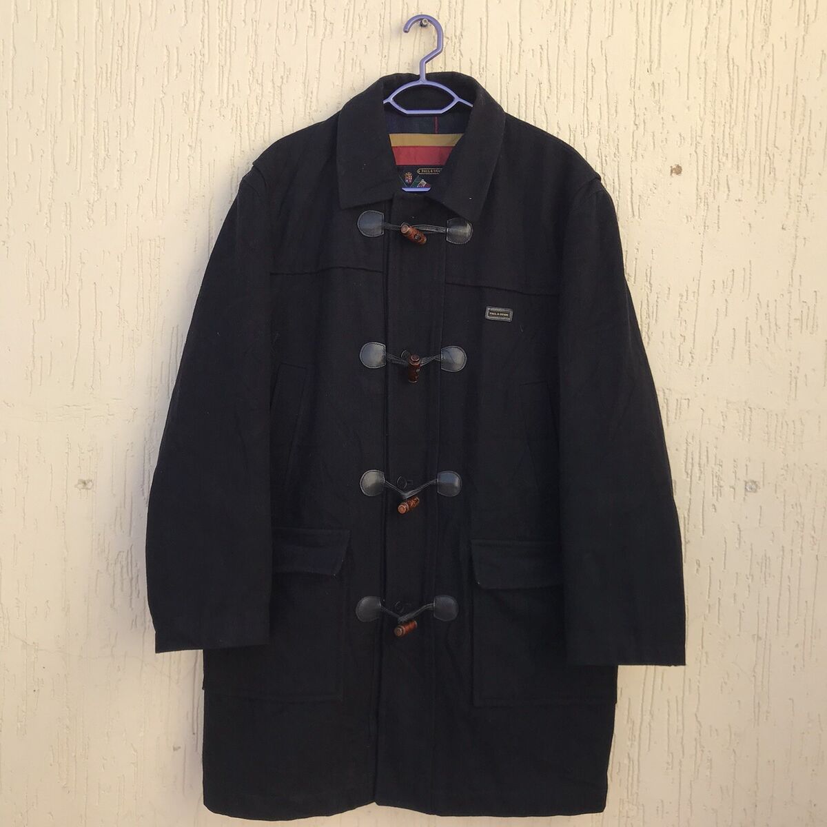 VINTAGE PAUL & SHARK Duffle Coat wool winter Jacket OVERCOAT VINTAGE PAUL & SHARK Duffle Coat wool winter Jacket OVERCOAT