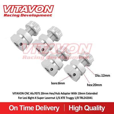 Vitavon 20mm Hex/Hub Adapter With 10mm Extended For Losi Super Lasernut 1/6