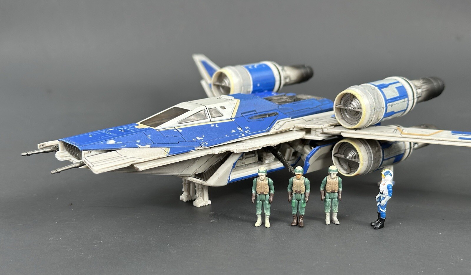 Star Wars Micro Galaxy Squadron Blue U-Wing w/Pilot Rebel