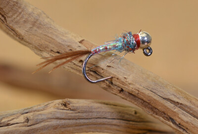 6 Flies - Tungsten Rainbow Warrior Jig Head Fly - Euro nymph - Hanak Hooks