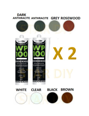 Bond it WP100 Silikon Dichtstoff Premium Trade LMN Low Modulus für UPVC DOPPELPACK