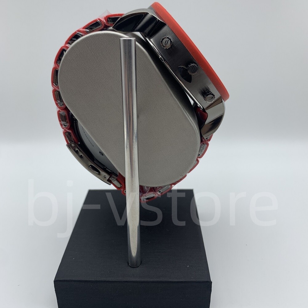 Diesel DZ7370 Mr Daddy Black Dial Red Stainless Steel Band Quartz