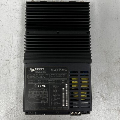 Vicor FlatPAC VI-PU22-EXX Dual 15V 5A 75W AC/DC Converter