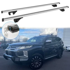 Aluminum SUV Car Cross Bar Roof Racks Cargo Carrier +Lock For Mitsubishi Pajero