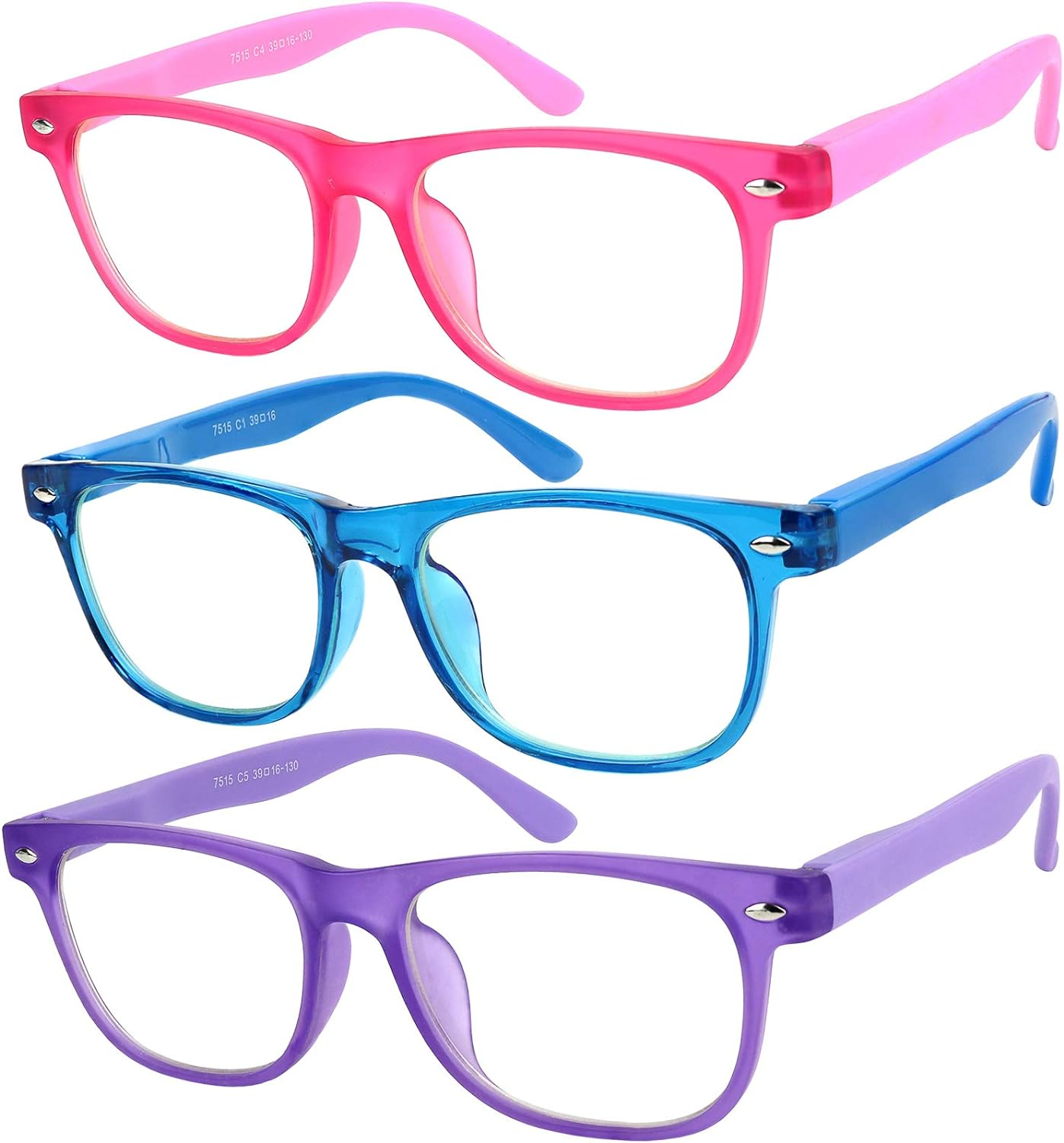 Blue Light Glasses for Kids anti Eyestrain UV Protection Computer TV Phone Kids-image