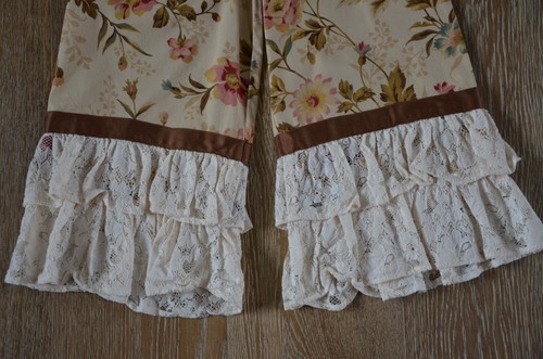 Persnickety Girls Floral Lace Ruffle Pants Size 7 EUC Made in USA! - Picture 2 of 6