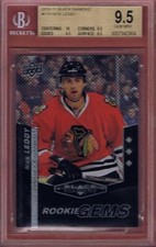 NICK LEDDY ROOKIE 2010-11 UPPER DECK BLACK DIAMOND RC BGS 9.5 TRUE GEM 10-11