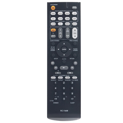 New RC-736M Replace Remote for Onkyo HT-R570 HT-S5200 HTS5200B HTP-570 SKF-570L