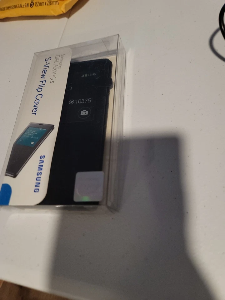 Funda Abatible Original Samsung Galaxy S5 S-View Folio NUEVA (Lote de 3) Foto 3 de 4