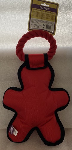 DogToy Multi petTuff SnuffRugged Heavy Construction Tug Or Toss Squeaks 14”red - Picture 2 of 3
