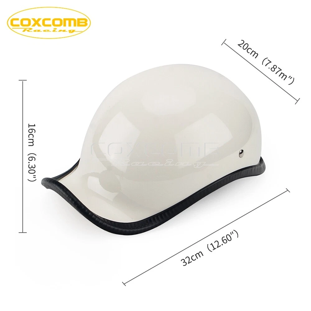 Baseball Hat Novelty Motorcycle Helmets, Lightweight, Low-Profile