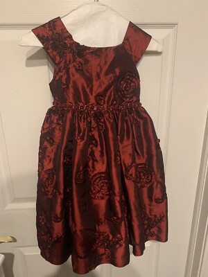 JENNY & ME CHRISTMAS PARTY HOLIDAY DRESS BURGUNDY RED CHILD SIZE 6X | eBay