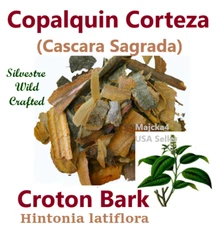 Copalquin Cascara sagrada Hierba Amarga Croton Bark Hintonia latiflora Bitter