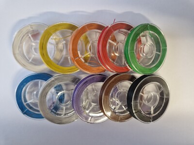 20m Spule LivY Kabel AWG32 0,04mm²  Decoderlitze Kupferlitze 10 Farben