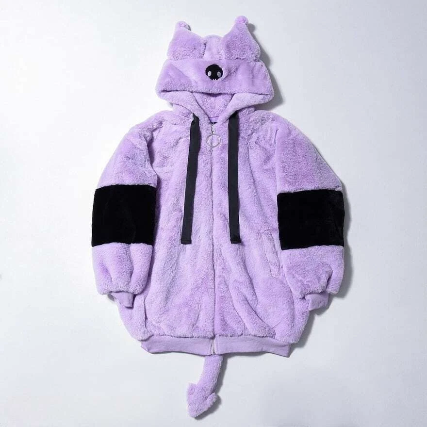 Purple fur shop hoodie