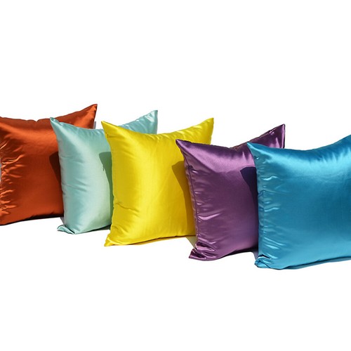 1 / 2Pccs Farben Des Satin -Scain -Cossin -Cossin -Abdecks Der Abdeckung с - Picture 4 of 31