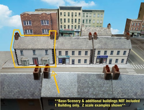 Z Scale Building - UK Style Terraced House (Cover Stock PRE-CUT Paper Kit) BIZ3 - Bild 6 von 8