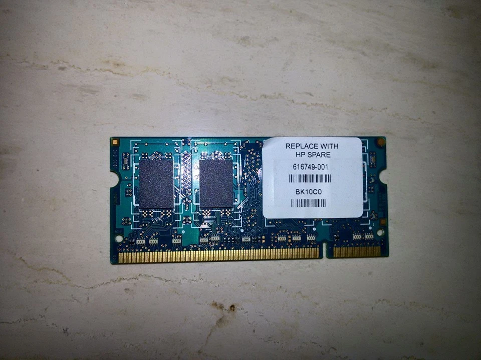 RAM MEMORIA 1 GB DDR2 PC2 667 200 Pc SODIMM NOTEBOOK PORTATILE HP ACER DELL MSI - Immagine 2 di 2