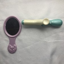 Vintage 1994 Fisher Price Play Curling Iron And Handheld Mirror