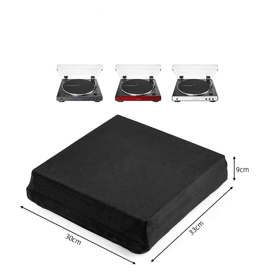Antistatic Record Player Cover Elastic Dustproof Cover Turntable Dust